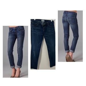 𝅺CURRENT/ELLIOTT Women’s “The Roller Jeans” in Pacific 1950s Hoodlum Jean Sz 28